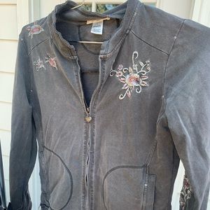 Women’s Large Buckle Bomber Jacket